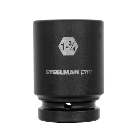 Steelman 1-Inch Drive x 1-3/4-Inch 6-Point Deep Impact Socket 60543
